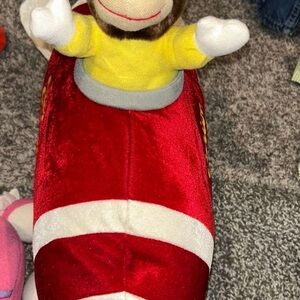 Classic curious George in rocket plush